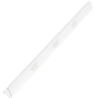 Task Lighting 42" 20 amp 120 volt White 3 Duplex Receptacle Under Cabinet Power Strip